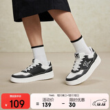 特步情侣男女板鞋小白鞋空军一号冬季革面保暖运动板鞋休闲鞋