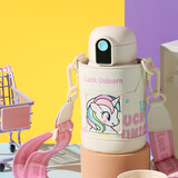 杯具熊（BEDDYBEAR）儿童水杯保温杯316不锈钢吸管直饮保温壶男女宝宝学生上学喝水杯 小拱门两盖杯-独角兽480ml