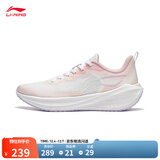 李宁吾跃丨跑步鞋男女鞋中考体测跳绳透气舒适休闲鞋运动鞋 【一体织透气】白/粉(004款)-1 【吾跃女款】 37.5