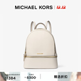 MICHAEL KORS迈克高仕 MK Rhea Zip 中号老花通勤包 浅奶油色 289 中号
