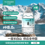 云臣（Yocharm）长白山天然矿泉水5L*4桶含天然偏硅酸弱碱性饮用水泡茶露营桶装水
