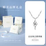 七可丘比特银项链女士款高级感轻奢吊坠纪念日生日圣诞礼物送女友老婆 【七仓配送】丘比特之箭项链