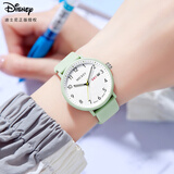 迪士尼（Disney）学生手表简约防水石英表双日历初中生高中生考试手表MK-11809GN