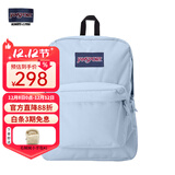 JANSPORT杰斯伯书包轻便双肩包男女旅行包简约背包电脑包学生校园 4QUE7G7雾霾蓝-隔层+侧袋