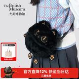 大英博物馆安德森猫包包女包萌猫毛绒手机包斜挎包送女友生日礼物圣诞礼物