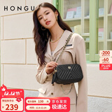 红谷女士包包斜挎包菱格链条包牛皮单肩包流苏小包 生日礼物送女友