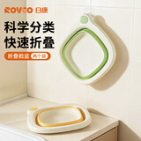 日康（rikang）婴儿洗脸盆 儿童新生儿洗屁股洗脚盆宝宝可折叠小盆 2个装 X1031