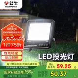 公牛（BULL）LED投光灯路灯庭院灯工地灯露营灯 IP65防水高亮度30W-6500K白光