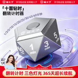 猫太子电子考试翻转学生计时器学习自律定时器厨房时间管理器 秒表开学季礼物 番茄计时法  苹果银