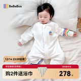 bebebus婴儿睡袋春秋冬儿童恒温分腿连体睡衣宝宝四季通用防踢被双层M码