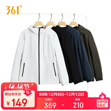 361°外套男秋冬季新款三防加绒运动休闲夹克风衣抓绒衣652544605D-1