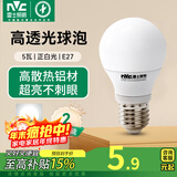 雷士（NVC）led灯泡 超亮节能灯泡 e27led灯泡家用商用节能灯【政府补贴】 5W 正白光