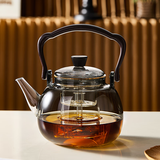 忆壶茶高硼硅玻璃提梁壶泡花茶煮茶壶耐高温带茶滤茶漏茶水分离壶