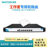 维盟wayos工作室软路由多IP独立端口隔离千兆电商平台小红书抖音快手游戏试玩直播拉新小说短剧刷视频 【手机100台】工作室软路由*1台+吸顶AP*1个