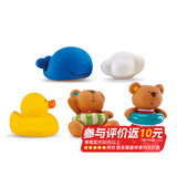 Hape洗澡玩具 婴儿戏水套装泰迪熊漂浮洒水花洒宝宝 儿童节礼物 E0201泰迪朋友们戏水玩偶