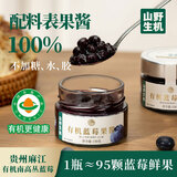 山野生机有机蓝莓酱0糖0脂0添加果肉果酱≥95%云南蓝莓汁原浆儿童面包烘焙