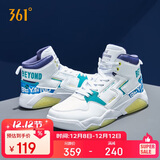 361°运动鞋男猎刃冬季高帮减震增高休闲时尚板鞋子男672036615-5