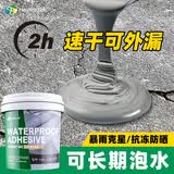 海狸大师屋顶防水胶涂料裂缝渗水漏水补漏材料外墙耐高温防晒楼顶堵漏王 高弹【可泡水】速干灰色 4斤 赠工具