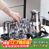 格娜斯（CRISTALGLASS）玻璃杯耐高温水杯家用套装客厅待客泡茶杯带把喝水杯子轻奢凉水壶