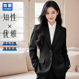 匆蒙西装外套女商务面试职业正装小个子2025春秋新款女士高端西装外套