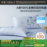 水星家纺枕套纯棉100%全棉枕头套单件A类枕头罩床上用品对枕套48x74cm