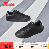 特步情侣男女鞋板鞋小白鞋冬季保暖防滑耐磨板鞋男休闲鞋