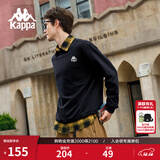 卡帕（Kappa）背靠背宽松运动卫衣女美式复古圆领休闲上衣男款套头衫K0CZ2WT93V 93V黑色-990 L