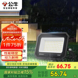 公牛（BULL）LED投光灯户外庭院工厂园林灯露营灯 IP65防水等级50W-6500K白光