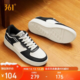 361°运动男鞋秋冬季学生复古厚底增高小白休闲板鞋子男672426615-4