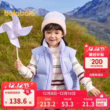 巴拉巴拉童装儿童羽绒马甲冬装男童女童保暖立领外套2025新款冬亲子装时尚