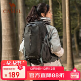 骆驼（CAMEL）【山栖】户外轻便登山包大容量专业徒步防水旅行背包双肩包  深灰