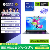 机械革命【国家补贴】极光X 潮玩版 酷睿i9HX 游戏本笔记本电脑(i9-14900HX 32G 1T RTX5060 300Hz 灰)