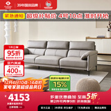 左右沙发现代简约客厅皮艺头层牛皮沙发DZY5161三人位【Z1012影青灰】