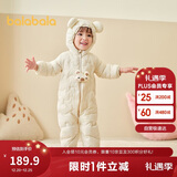 巴拉巴拉儿童轻薄羽绒服男女童冬装连体衣2025造型可爱趣味萌208425120203