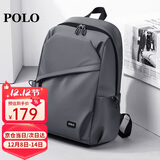 POLO商务双肩包男士旅行背包男书包14英寸出差电脑包生日礼物送男友