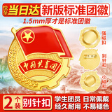 易利丰（elifo）2025最新版标准款1.5mm加厚正版2cm中国共青团团徽磁吸团员徽章别针款双面强磁大磁铁扣学生用胸章
