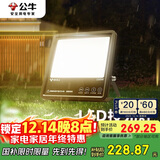 公牛（BULL）LED投光灯路灯工地灯庭院灯露营灯 IP65防水150W-3000K暖白光