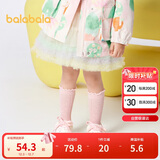 巴拉巴拉童装儿童裙子宝宝半身裙女童短裙2024春装洋气蓬蓬裙208124112001