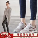 ZHR休闲鞋女精选牛皮舒适百搭女鞋 经典INS潮拼色运动鞋女 韩版时尚轻便透气鞋子女 AK60 米灰色 40