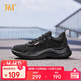 361°运动鞋女秋冬季保暖防泼水革面减震通勤慢跑步鞋子女682232233-3