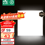 雷士（NVC）厨房灯铝扣板集成吊顶吸顶灯政府补贴卫生间LED平板无边界面板灯