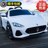酷太阳玛莎拉蒂授权儿童电动车四轮遥控可坐人宝宝小孩四驱摇摆玩具汽车 高配白+四驱+皮座+摇摆+音乐+遥控+蓝牙+拉杆