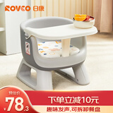 日康（rikang）宝宝餐椅 叫叫椅婴儿学坐椅多功能儿童吃饭餐桌 RK-X2009-5 灰色