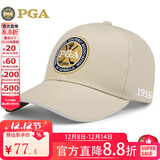 PGA高尔夫球帽 男女防晒帽子 网球帽 棒球帽职业比赛 户外遮阳太阳帽 205008-卡其色