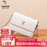 啄木鸟（TUCANO）包包女款2025年牛皮链条小方包单肩斜挎包圣诞新年生日礼物送女友