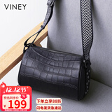 viney牛皮包包女包斜挎枕头包妈妈包中年单肩包生日圣诞礼物送女生女友