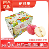 京鲜生 陕西洛川苹果红富士  净重5斤  单果200g+ 生鲜水果
