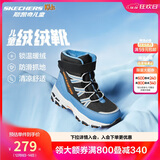 Skechers斯凯奇儿童绒绒靴保暖棉鞋男童女童高筒短靴加绒雪地靴660092L