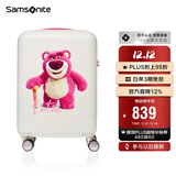 新秀丽（Samsonite）行李箱20英寸拉杆箱迪士尼草莓熊旅行箱包NX8白色登机密码箱