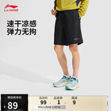 李宁运动短裤男子2025新款健身系列字母休闲时尚潮流运动裤AKSV299